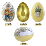 Metal Easter Eggs Bunny Rabbit Family Candy Box