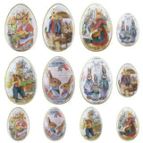 Metal Easter Eggs Bunny Rabbit Family Candy Box
