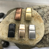 12*6mm 316l Stainless Steel Matte Magnet Hook Jewelry Clasp