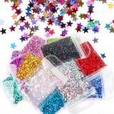 12 Bags Laser Star Sequins Epoxy Resin Filler Mold