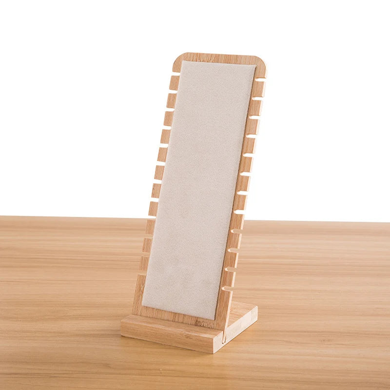 Bamboo Jewelry Collection Display Holder Organizer
