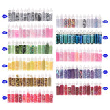 12 Bottle/Set Manicure Sequins DIY Nail Beauty Filling Tools
