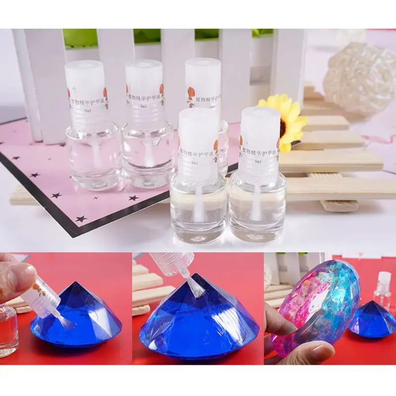 12 Bottles Epoxy Resin Mold Waterproof Sealant Polishing Oil
