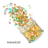 12 Bottles Hollow Heart-shaped Nail Sequins 4mm Glitter Nail Jewelry DIY