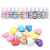 12 Bottles Liquid Macaron Candy Resin Pigment Dye Kit