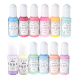 12 Bottles Liquid Macaron Candy Resin Pigment Dye