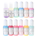 12 Bottles Macaron Candy Resin Pigment Dye for Epoxy Jewelry DIY