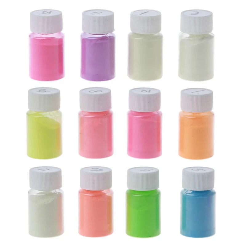 40g Luminous Resin Pigment Kit Glow-In-the-Dark Powder for Jewelry Making