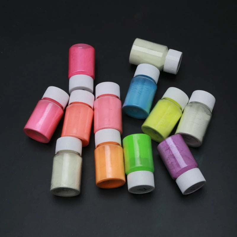 40g Luminous Resin Pigment Kit Glow-In-the-Dark Powder for Jewelry Making
