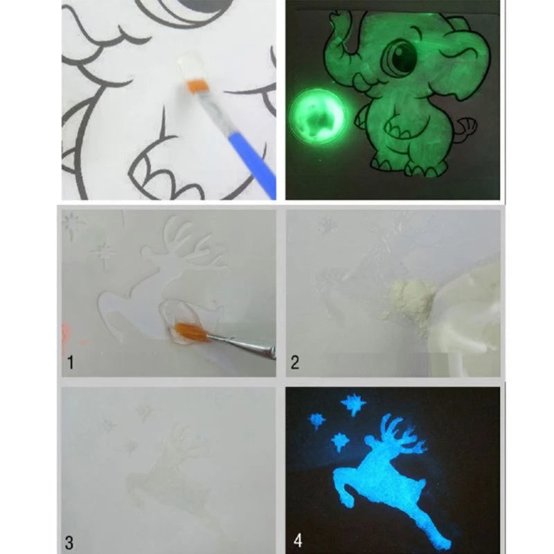 40g Luminous Resin Pigment Kit Glow-In-the-Dark Powder for Jewelry Making