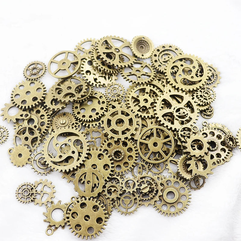 Metal Gear Clock Jewelry Filling UV Epoxy Resin DIY Making