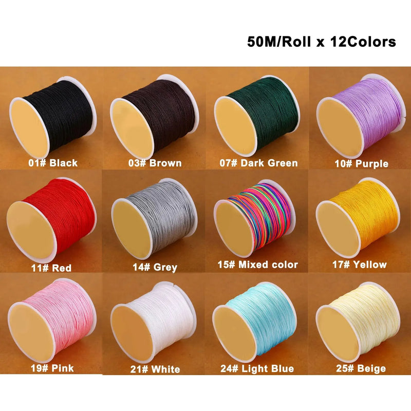 Taiwan Jade Line DIY Woven Bracelet Necklace Rope 0.8mm