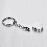Heart Shaped Birthstone Urn Necklace with Angel Wings Cremation Jewelry