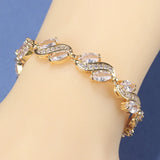 African Costume Women 18K Plated Jewelry Charm Link Chain Bracelet