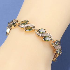 African Costume Women 18K Plated Jewelry Charm Link Chain Bracelet
