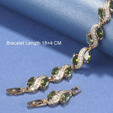 African Costume Women 18K Plated Jewelry Charm Link Chain Bracelet
