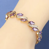 African Costume Women 18K Plated Jewelry Charm Link Chain Bracelet
