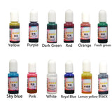 12 Colors Art Ink Resin Pigment Kit Colorant Dye Ink Diffusion Jewelry Tools DIY