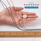 12 Colors 2mm Rhinestone Cup Chain for Jewelry Making DIY, Silver Plated