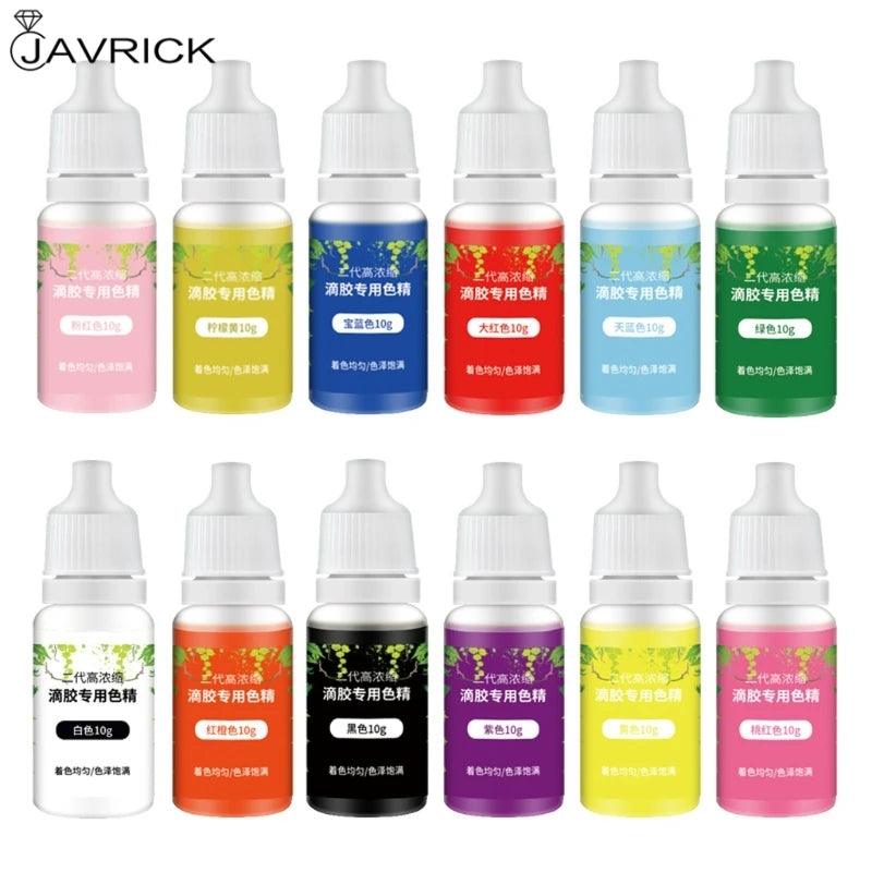 12 Colors Epoxy Resin Pigment Kit UV Resin Coloring Dye Resin Colorant
