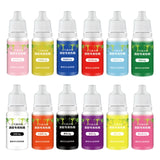 12 Colors UV Resin Pigment Kit Epoxy Dye Fading Resistance