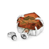 12 Colors Heart Birthstone Crystal Cremation Urn Necklace for Ashes