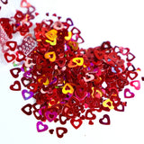 12 Colors Holographic Glitter Resin Filling Love Heart Sequins for Epoxy Silicon