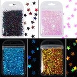 12 Colors Holographic Nail Glitter Flakes Chunky Glitter for Epoxy Resin