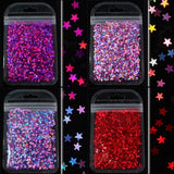 12 Colors Holographic Nail Glitter Flakes Chunky Glitter Epoxy Resin