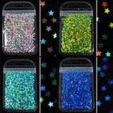 12 Colors Holographic Nail Glitter Flakes Chunky Glitter Epoxy Resin