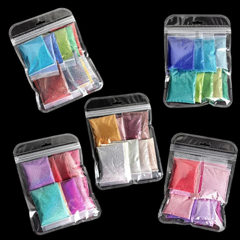 12 Colors Resin Casting Glitters Sequins Pigment Makeup Jewelry Nail Art Decor