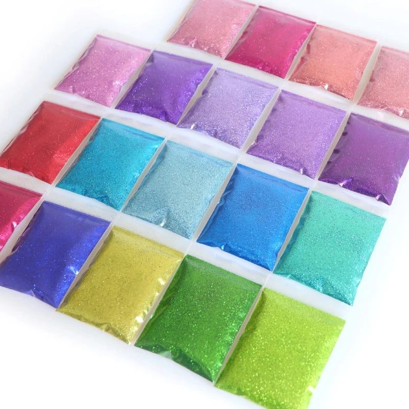 12 Colors Resin Casting Glitters Sequins Pigment Makeup Jewelry Nail Art Decor