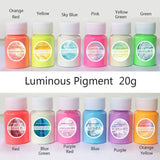12 Colors Glow In Dark Resin Pigment Kit Luminous Powder Colorant