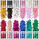 12 Mixed Holographic Chunky Glitter Sequins A0NF