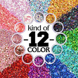 12 Colors Mixed Holographic Chunky Glitter Makeup
