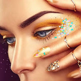 12 Mixed Holographic Makeup Glitter for Face Body Eye Hair Nail Epoxy Resin