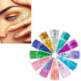 12 Mixed Holographic Makeup Glitter for Face Body Eye Hair Nail Epoxy Resin