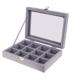 12 Compartments Ladies Jewelry Box Jewelry Case