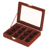12 Compartments Ladies Jewelry Box Jewelry Case