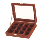 12 Compartments Ladies Jewelry Box Jewelry Case