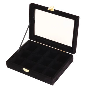 12 Compartments Ladies Jewelry Box Jewelry Case