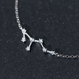 925 Silver Zodiac Constellation Charm Bracelet Gift for Women