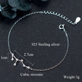 925 Silver Zodiac Constellation Charm Bracelet Gift for Women