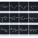 925 Silver Zodiac Constellation Charm Bracelet Gift for Women