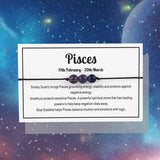 12 Constellation Couple Bracelets Reiki Crystal Healing Anxiety Jewelry
