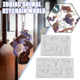 12 Constellation Epoxy Jewelry Casting Molds Horoscopes Silicone Resin Mold