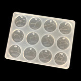 12 Constellation Keychain Silicone Mold for UV Resin, Christmas Halloween