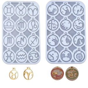 12 Constellation Jewelry Making Silicone Mold