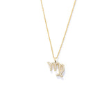 12 Constellation Necklaces Crystal Charm Choker Necklace for Women