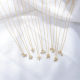 12 Constellation Necklaces Crystal Charm Choker Necklace for Women
